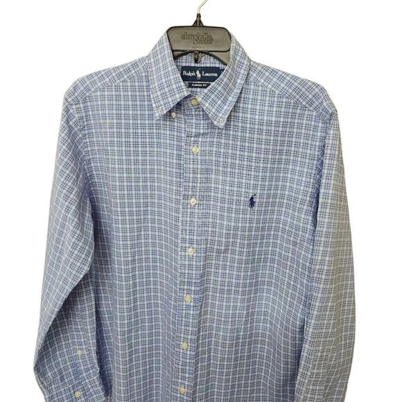 Polo Ralph Lauren Classic Fit Button Down Shirt Office Work Sz 15.5‎ - Picture 7 of 7